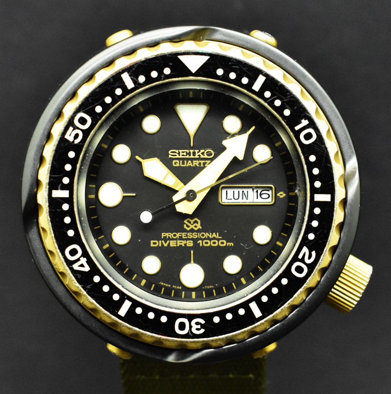 Seiko Golden Tuna 7c46 7009  | compraventa de relojes  Barcelona.